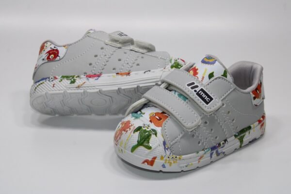 ORTOPEDİK ÇOK HAFİF TABAN ÇİFT CIRTLI KOLAY GİYİM ÇİZGİ KARAKTER BASKILI ÇOCUK GÜNLÜK BEBE SNEAKER - Görsel 3