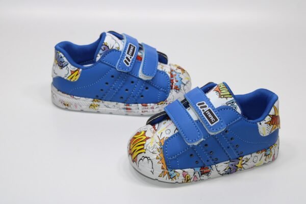 ORTOPEDİK ÇOK HAFİF TABAN ÇİFT CIRTLI KOLAY GİYİM ÇİZGİ KARAKTER BASKILI ÇOCUK GÜNLÜK BEBE SNEAKER - Görsel 20