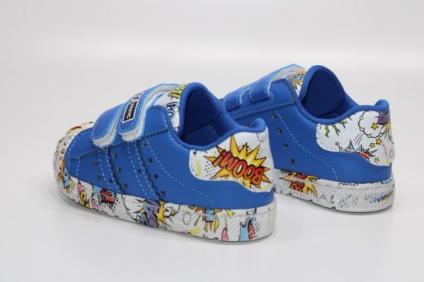 ORTOPEDİK ÇOK HAFİF TABAN ÇİFT CIRTLI KOLAY GİYİM ÇİZGİ KARAKTER BASKILI ÇOCUK GÜNLÜK BEBE SNEAKER - Görsel 24