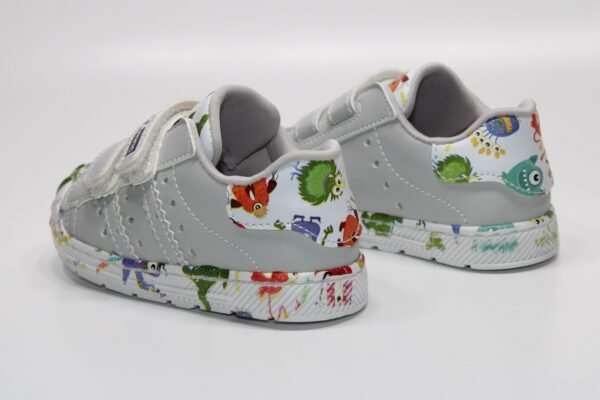 ORTOPEDİK ÇOK HAFİF TABAN ÇİFT CIRTLI KOLAY GİYİM ÇİZGİ KARAKTER BASKILI ÇOCUK GÜNLÜK BEBE SNEAKER - Görsel 6