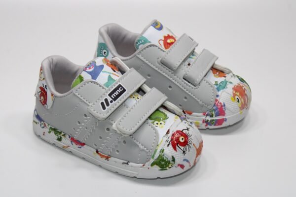 ORTOPEDİK ÇOK HAFİF TABAN ÇİFT CIRTLI KOLAY GİYİM ÇİZGİ KARAKTER BASKILI ÇOCUK GÜNLÜK BEBE SNEAKER