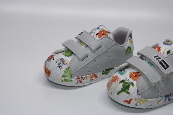 ORTOPEDİK ÇOK HAFİF TABAN ÇİFT CIRTLI KOLAY GİYİM ÇİZGİ KARAKTER BASKILI ÇOCUK GÜNLÜK BEBE SNEAKER - Görsel 4